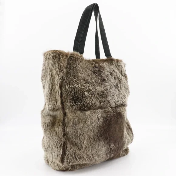 CHANEL Brown Logo Tote Bag